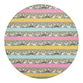 Cartoon Rabbit Pattern Print Round Blanket