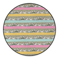 Cartoon Rabbit Pattern Print Round Floor Mat