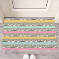 Cartoon Rabbit Pattern Print Rubber Doormat