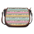 Cartoon Rabbit Pattern Print Saddle Bag