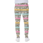 Cartoon Rabbit Pattern Print Scuba Joggers