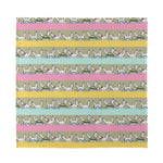 Cartoon Rabbit Pattern Print Silk Bandana