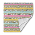 Cartoon Rabbit Pattern Print Silk Bandana