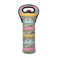 Cartoon Rabbit Pattern Print Single Neoprene Wine Tote