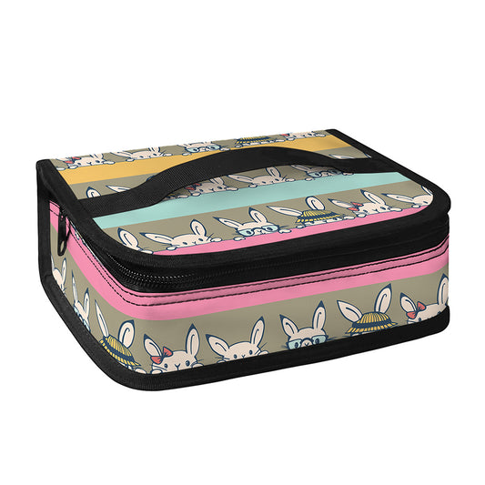 Cartoon Rabbit Pattern Print Small Lunch Bag
