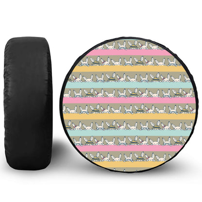 Cartoon Rabbit Pattern Print Tire Cover