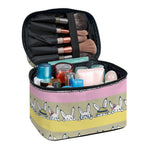 Cartoon Rabbit Pattern Print Travel Makeup Bag