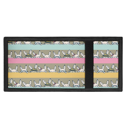 Cartoon Rabbit Pattern Print Trifold Wallet