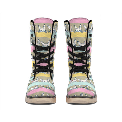 Cartoon Rabbit Pattern Print Winter Boots