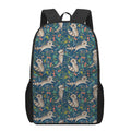 Cartoon Raccoon Pattern Print 17 Inch Backpack