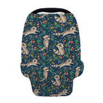 Cartoon Raccoon Pattern Print Baby Seat Cover