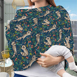 Cartoon Raccoon Pattern Print Baby Seat Cover