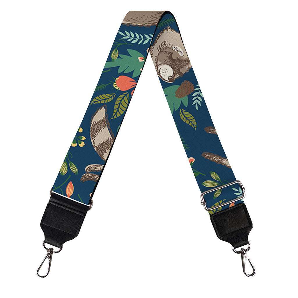 Cartoon Raccoon Pattern Print Bag Strap