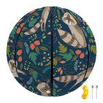 Cartoon Raccoon Pattern Print Basketball