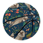 Cartoon Raccoon Pattern Print Basketball
