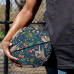 Cartoon Raccoon Pattern Print Basketball