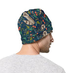Cartoon Raccoon Pattern Print Beanie