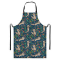 Cartoon Raccoon Pattern Print Bib Apron With Pocket