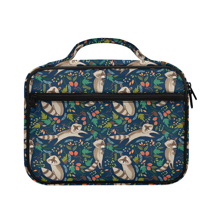 Cartoon Raccoon Pattern Print Briefcase Bible Bag