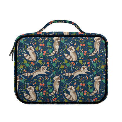 Cartoon Raccoon Pattern Print Briefcase Bible Bag