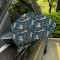 Cartoon Raccoon Pattern Print Car Side Mirror Covers