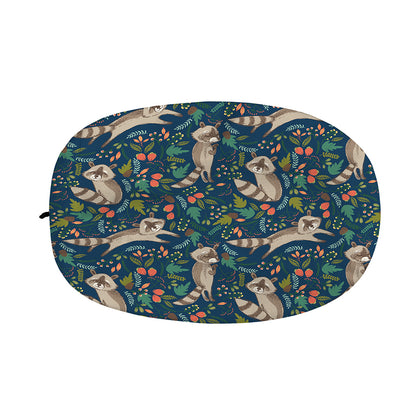 Cartoon Raccoon Pattern Print Car Side Mirror Covers