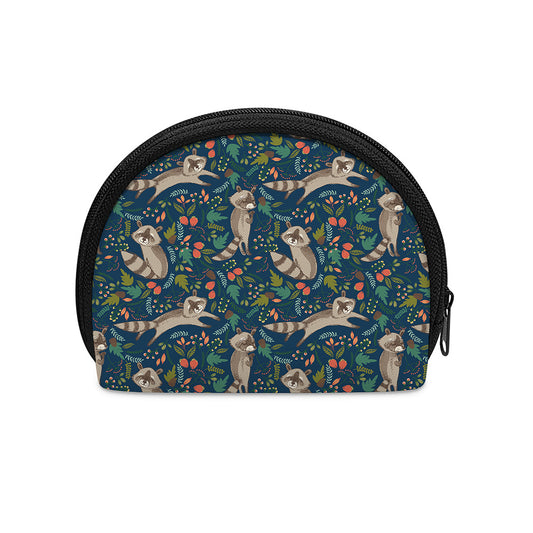 Cartoon Raccoon Pattern Print Coin Purse