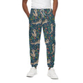 Cartoon Raccoon Pattern Print Cotton Sweatpants