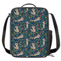 Cartoon Raccoon Pattern Print Crossbody Lunch Bag