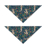 Cartoon Raccoon Pattern Print Dog Bandana