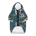 Cartoon Raccoon Pattern Print Dog Zip Up Hoodie