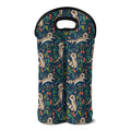 Cartoon Raccoon Pattern Print Double Neoprene Wine Tote