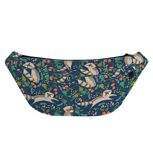 Cartoon Raccoon Pattern Print Fanny Pack