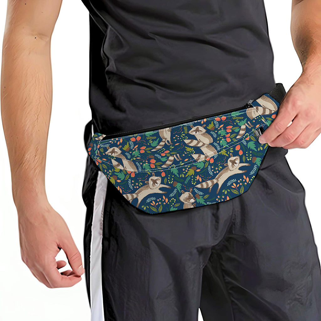 Cartoon Raccoon Pattern Print Fanny Pack