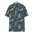 Cartoon Raccoon Pattern Print Hawaiian Shirt