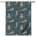 Cartoon Raccoon Pattern Print House Flag