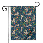 Cartoon Raccoon Pattern Print House Flag