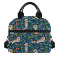 Cartoon Raccoon Pattern Print Insulated Lunch Bag