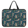 Cartoon Raccoon Pattern Print Laptop Sleeve With Handle