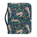 Cartoon Raccoon Pattern Print Leather Bible Cover