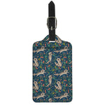 Cartoon Raccoon Pattern Print Luggage Tag