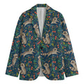 Cartoon Raccoon Pattern Print Men's Blazer