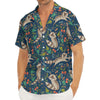 Cartoon Raccoon Pattern Print Men's Deep V-Neck Shirt