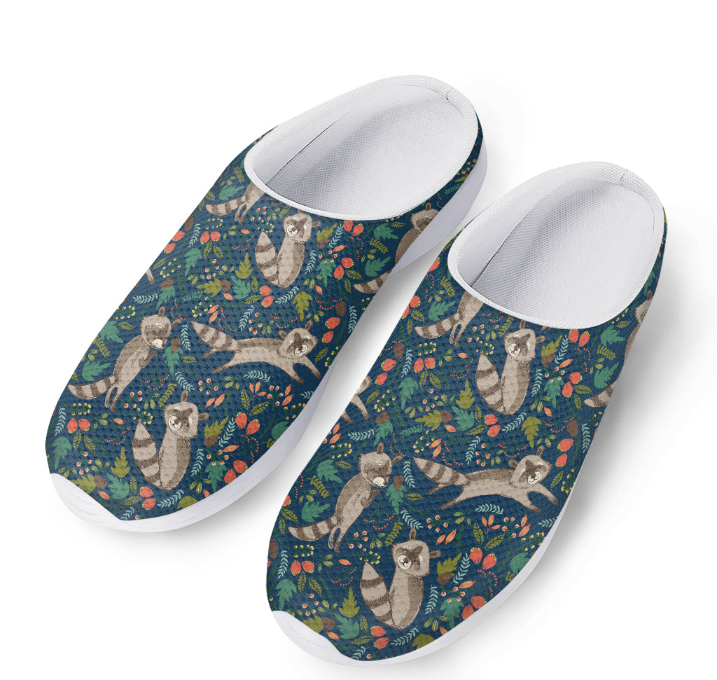 Cartoon Raccoon Pattern Print Mesh Casual Shoes