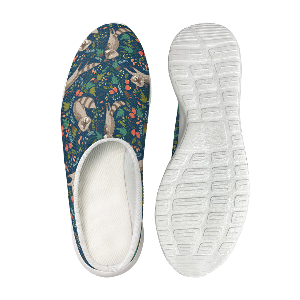 Cartoon Raccoon Pattern Print Mesh Casual Shoes