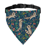 Cartoon Raccoon Pattern Print Over The Collar Dog Bandana