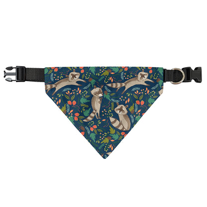 Cartoon Raccoon Pattern Print Over The Collar Dog Bandana