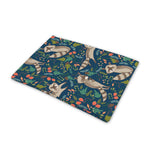 Cartoon Raccoon Pattern Print Pet Cooling Mat Cover