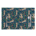Cartoon Raccoon Pattern Print Placemat