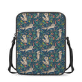 Cartoon Raccoon Pattern Print Rectangular Crossbody Bag